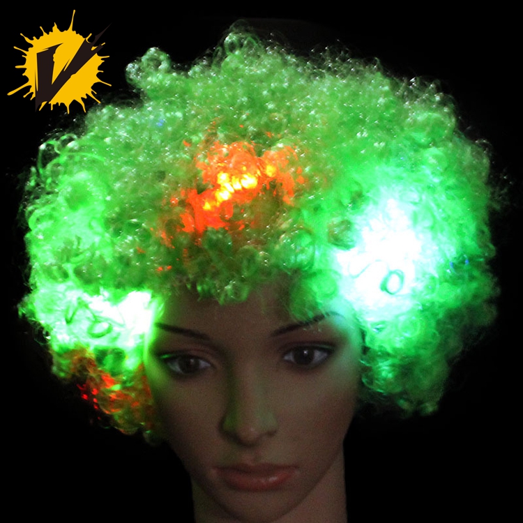 VISPARKING Afro Light Up Wig with LED Lights